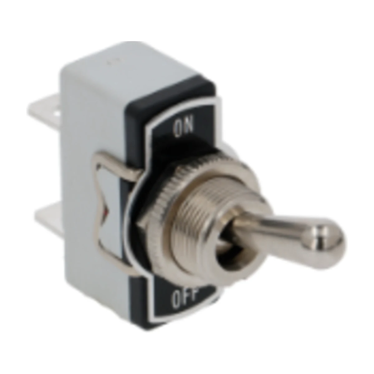 On/Off Toggle Switch 15 A 250 V, front view with ON/OFF plate