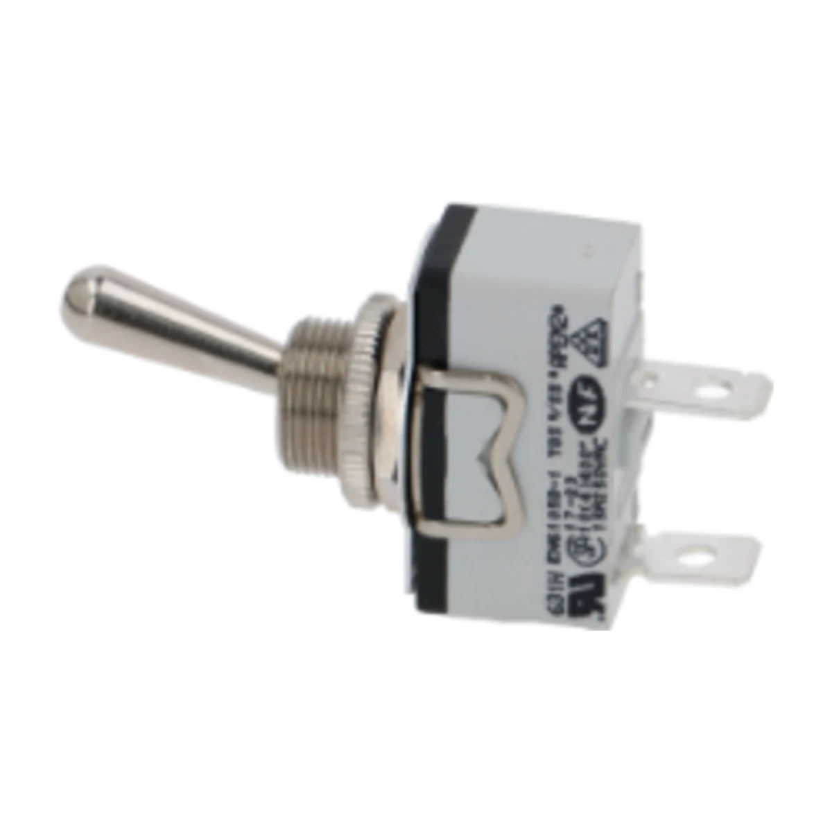On/Off Toggle Switch 15 A 250 V, side view with terminals