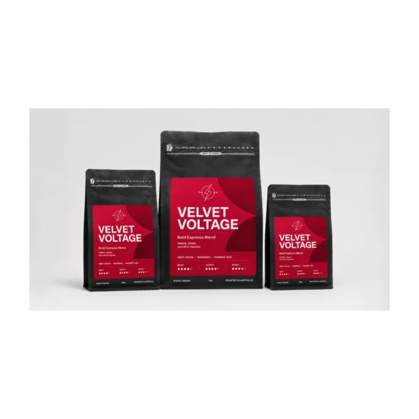 Velvet Voltage Coffee Beans 1 kg, 1 kg, 500 g and 250 g bags