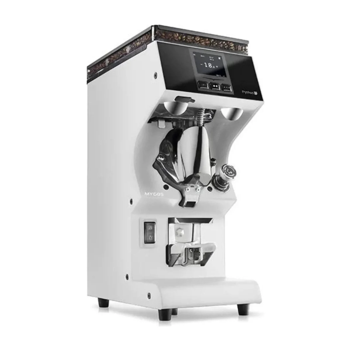 Victoria Arduino Mythos MYG85 coffee grinder, white finish