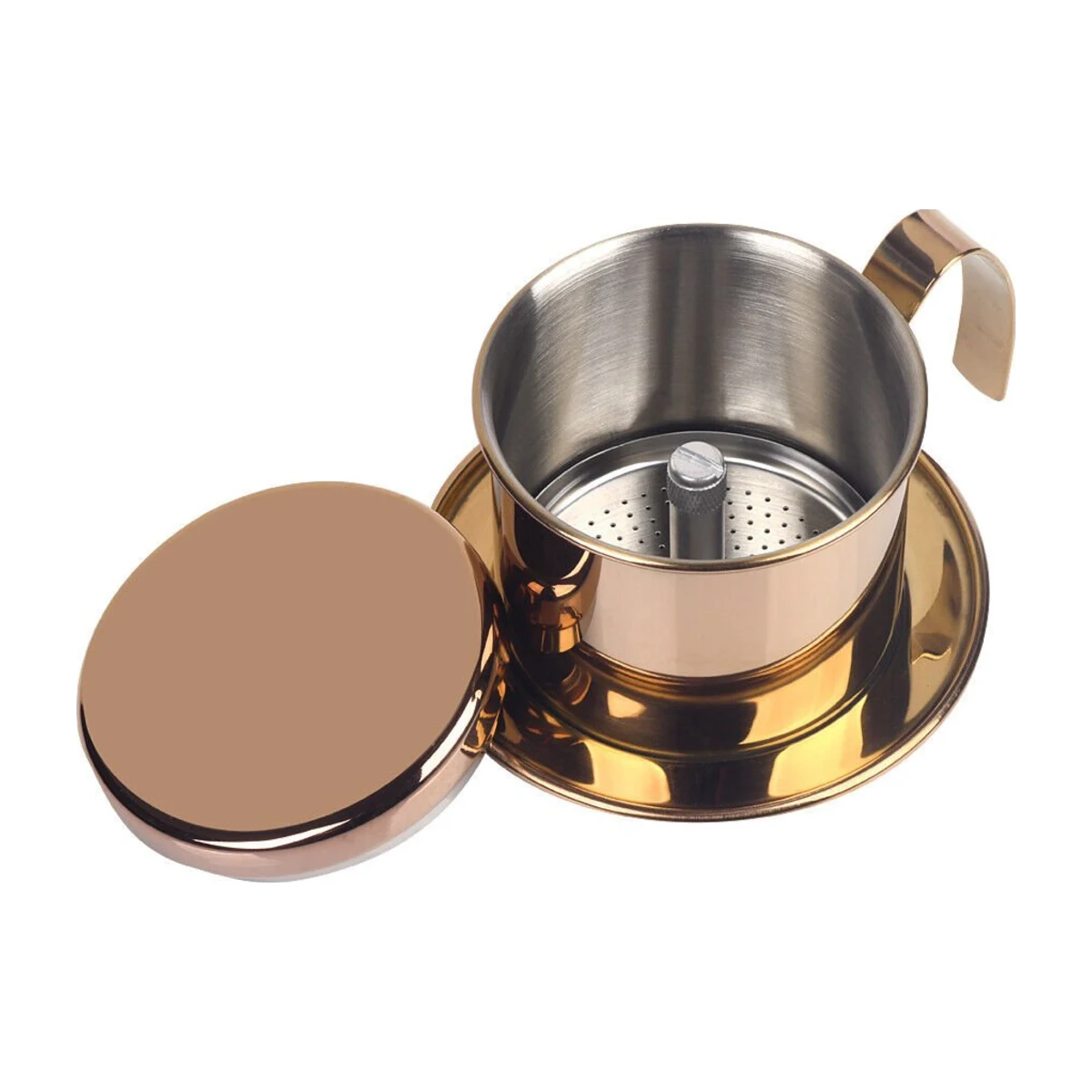 Vietnamese Coffee Filter (Phin), open with lid off