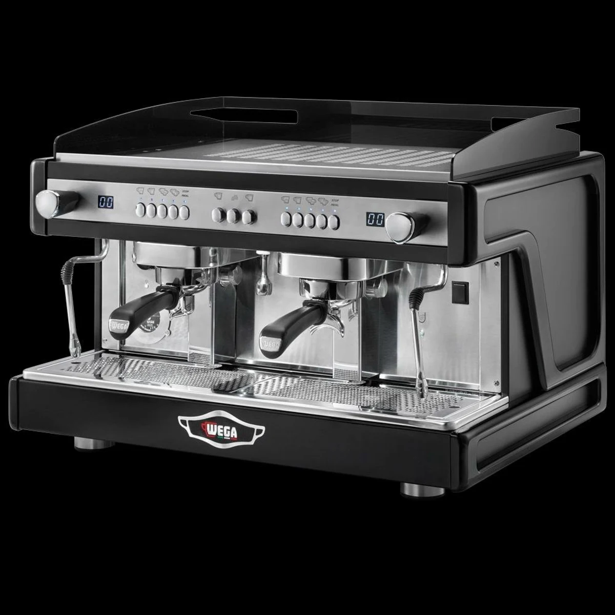 Wega Airy EVD 2 & 3 Group, black 2 group, three-quarter view