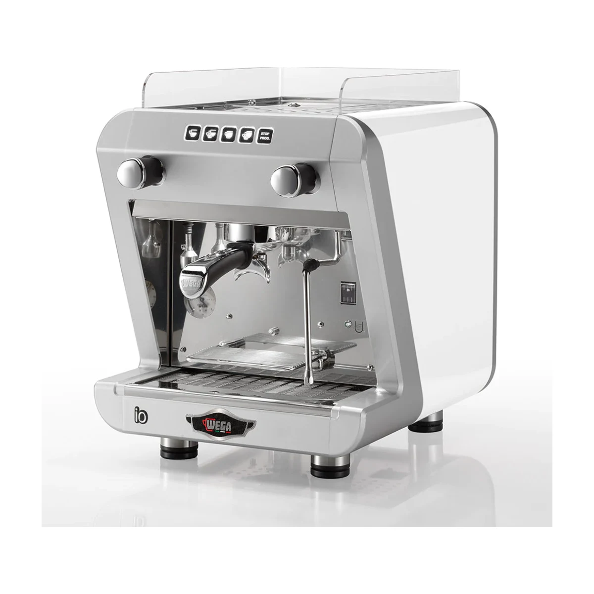 Wega IO EVD 1 Group, white, front three-quarter view