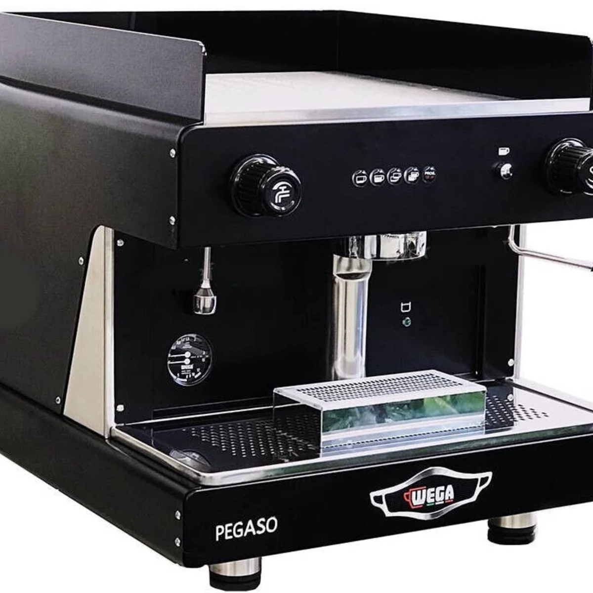 Wega Pegaso EVD 1 Group, black, front three-quarter view