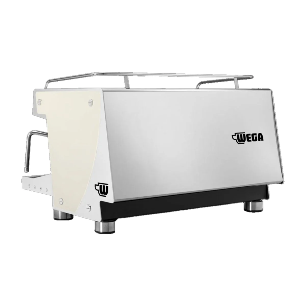 Wega Rover EVD 2 group espresso machine, white side panel