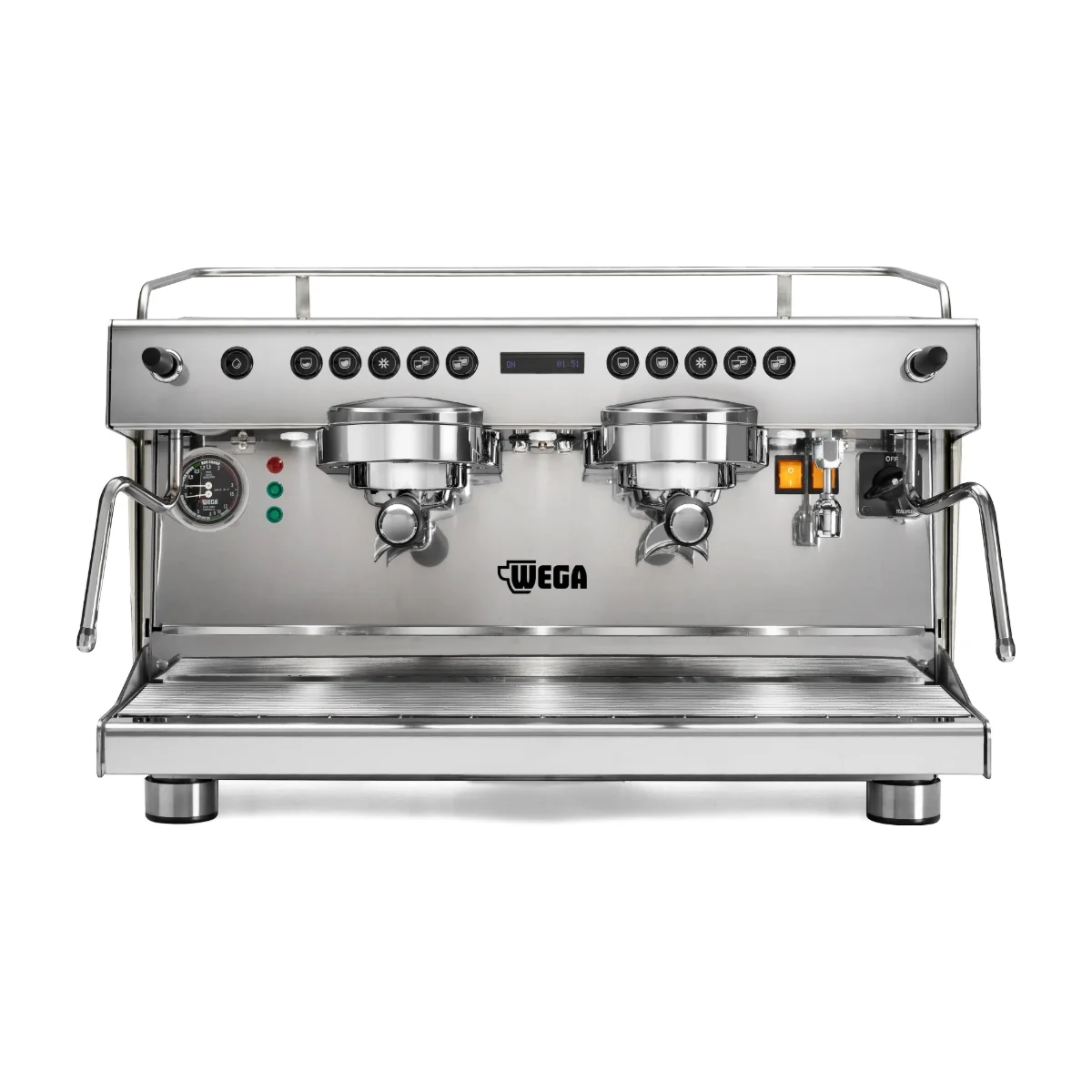 Wega Rover EVD 2 group espresso machine, front view