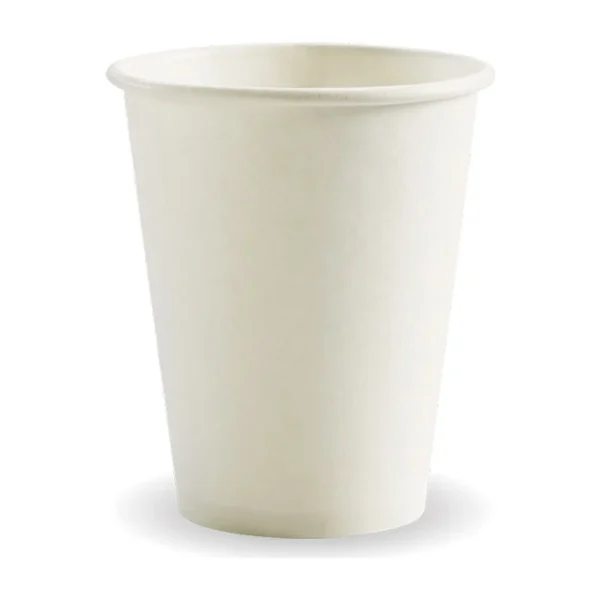 White Slim Coffee Cups, 80 mm