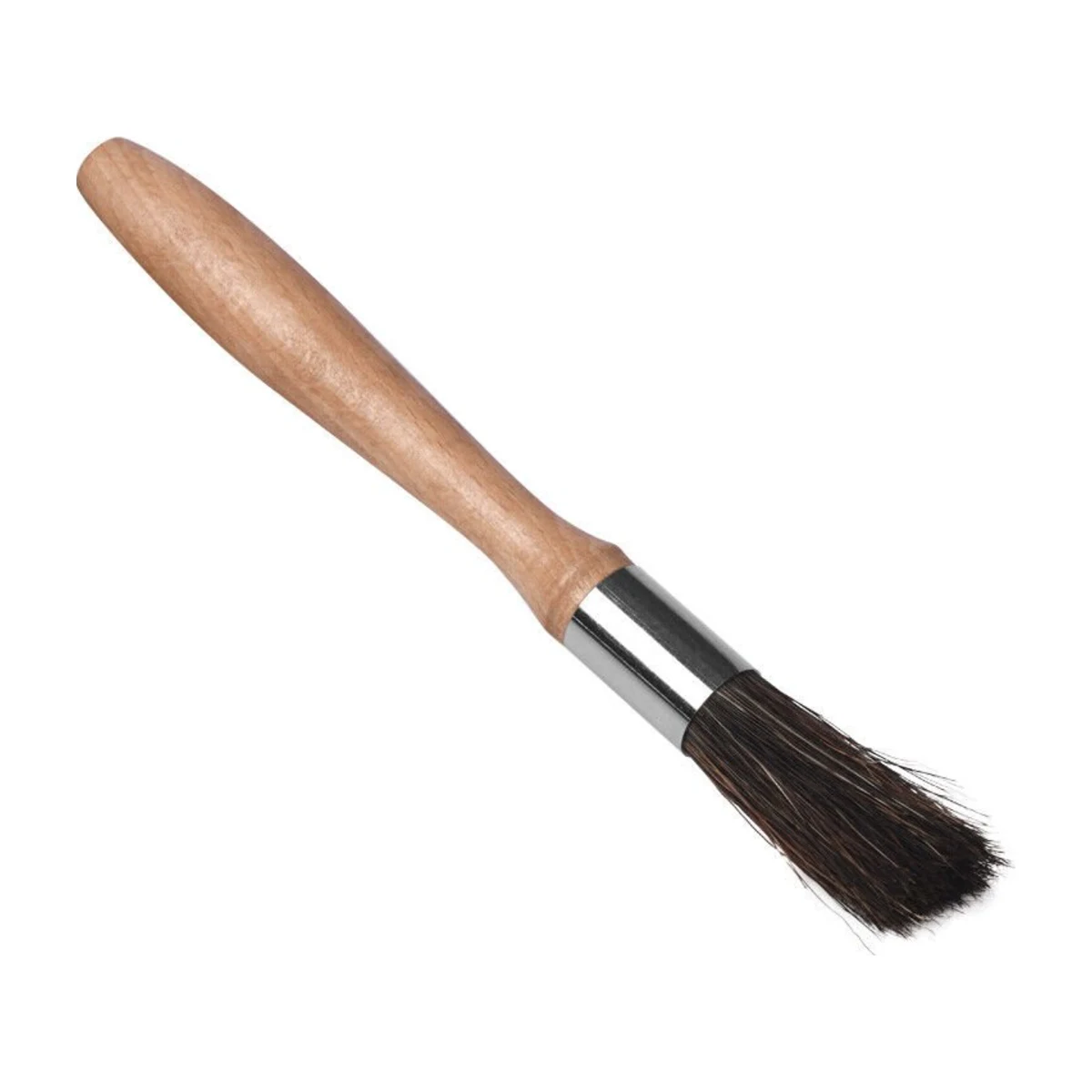 Wooden Coffee Brush, angled view