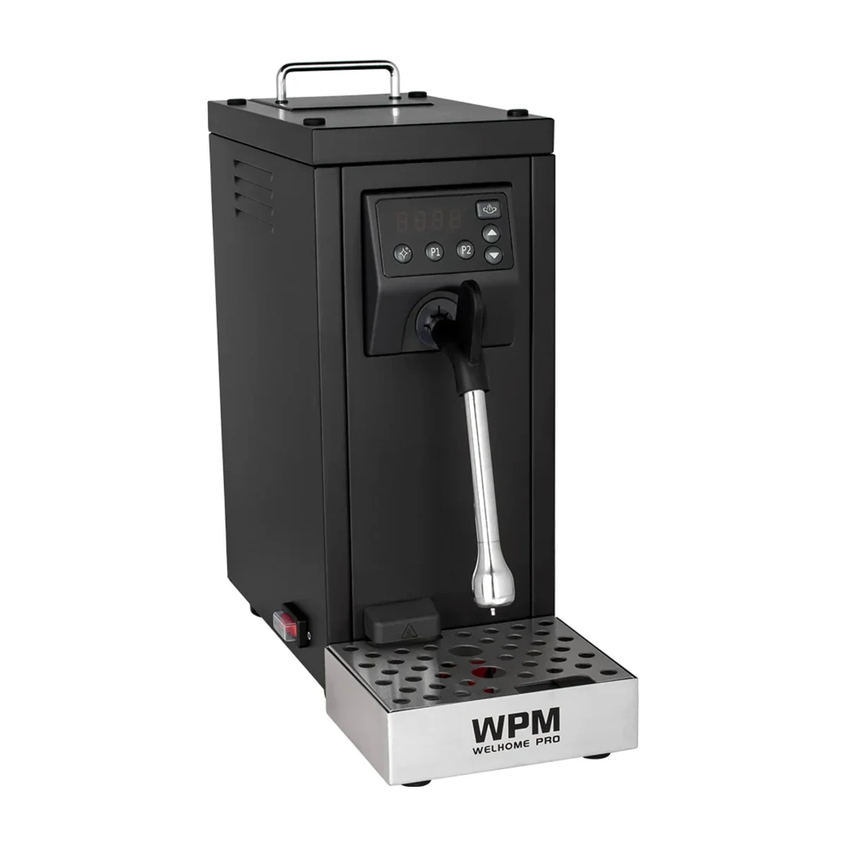 WPM MS-130T Automatic Milk Steamer, front angle view (official WPM)