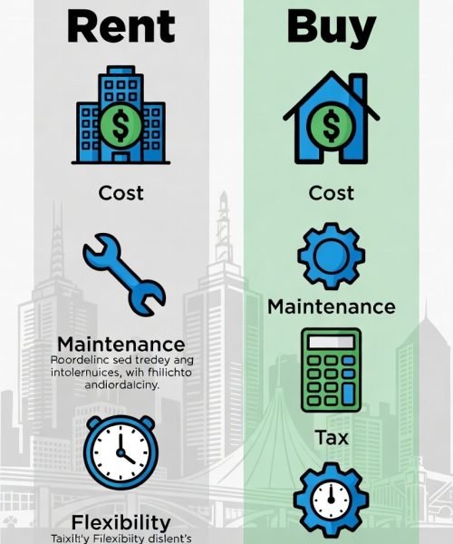Infographic comparing coffee machine rental vs buying costs and benefits in Melbourne 2026